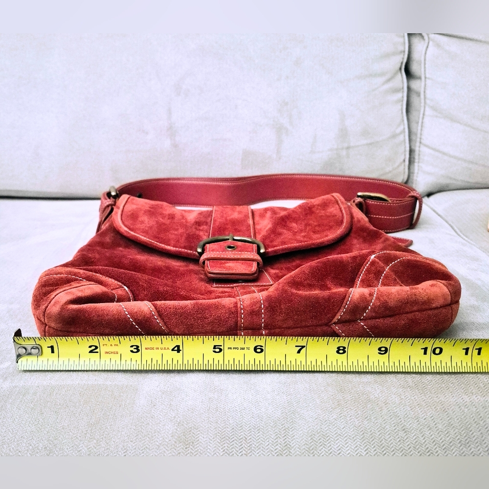 Coach Soft Suede Duffle in Rust - Picture 5 of 11